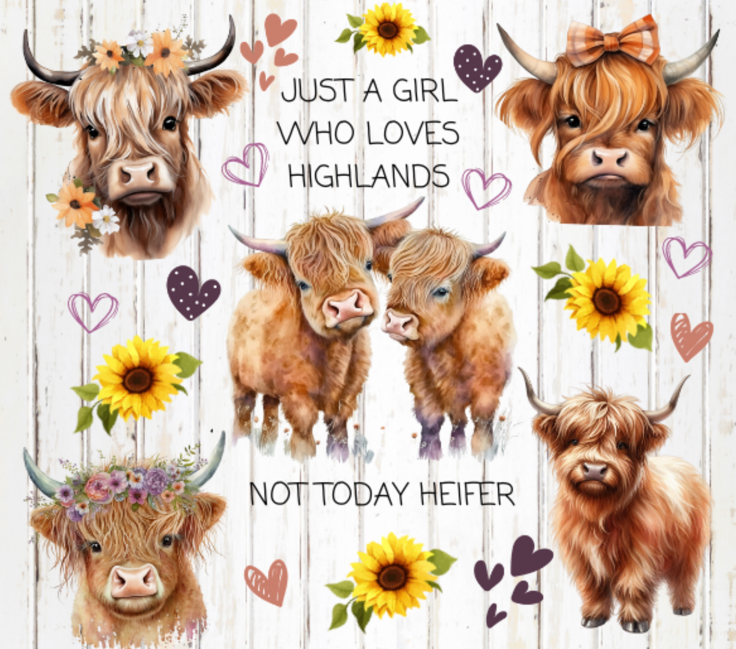 Just A Girl Who Loves Highlands Skinny Tumbler